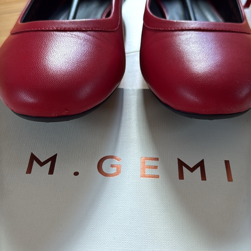 M. Gemi ‘The Margherita’ Mary Jane flats in Sunset Red, size 37 - Picture 9 of 14